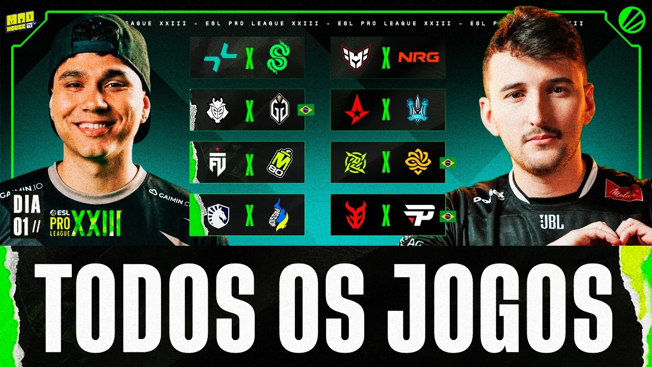 PARIVISION X SEMPERFI - ESL PRO LEAGUE SEASON 23 STAGE 1 (DIA 01) - AO VIVO !jogoscs !mapas !social