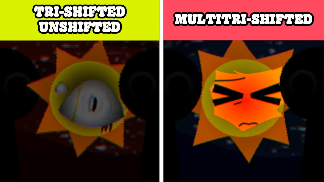 Incredibox Sprunki Tri-Shifted Unshifted vs MultiTri-Shifted