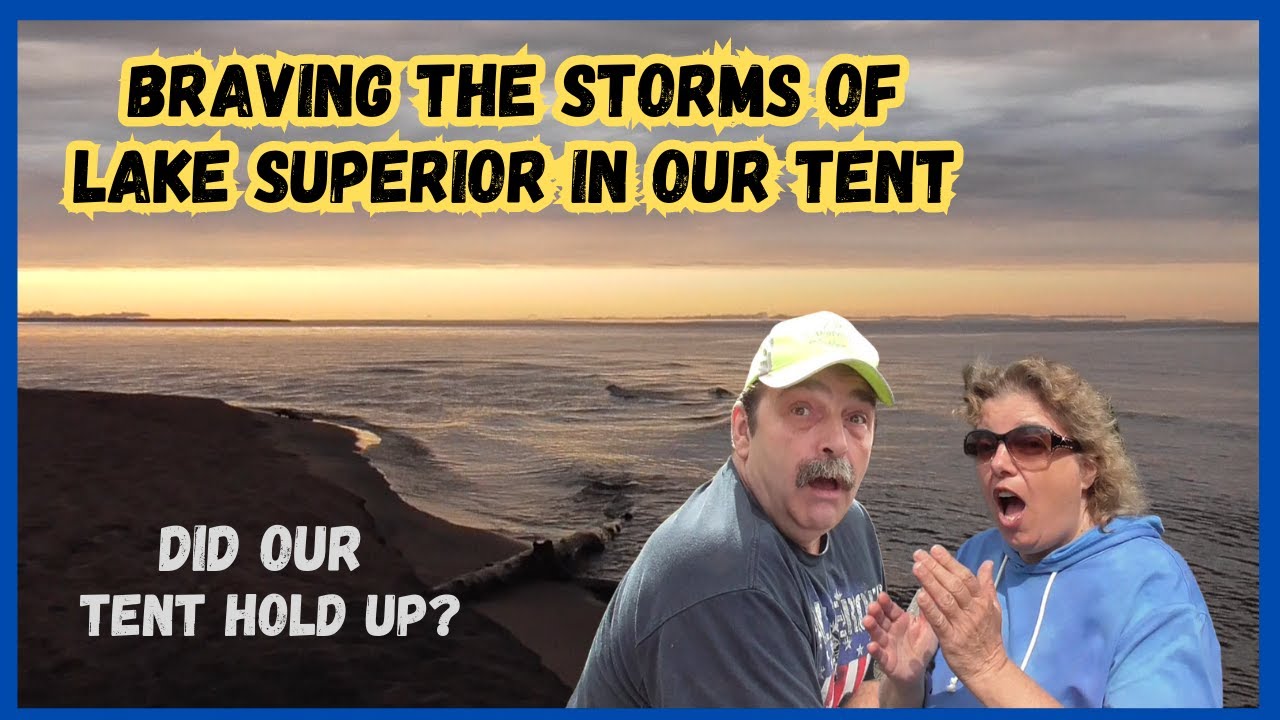 Tent Camping in a Lake Superior Thunderstorm | Free Camping | Boondocking on Lake Superior