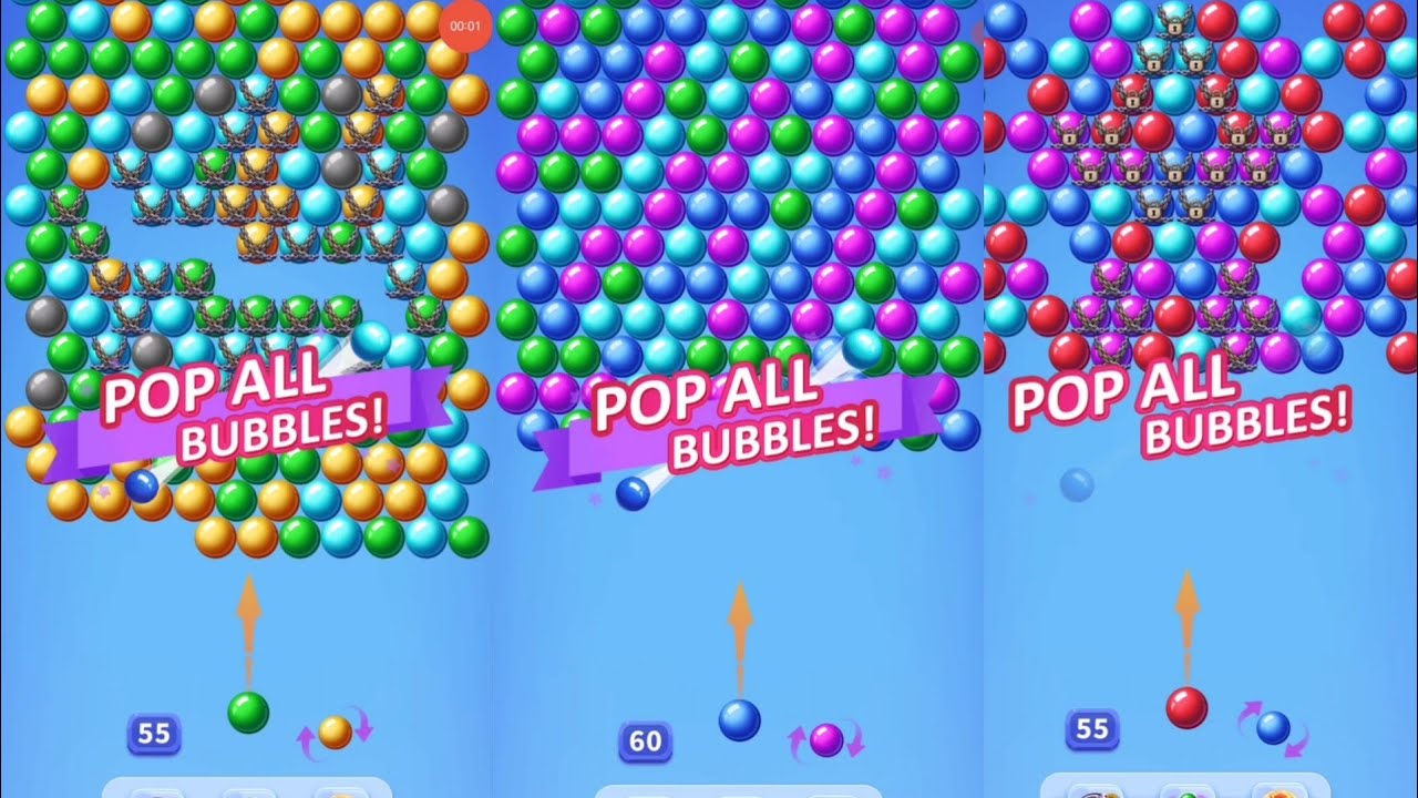 Shoot Bubble Pop Bubbles | Bubble Shooter Levels 216&ndash;220 Gameplay Walkthrough | Android & iOS 2025