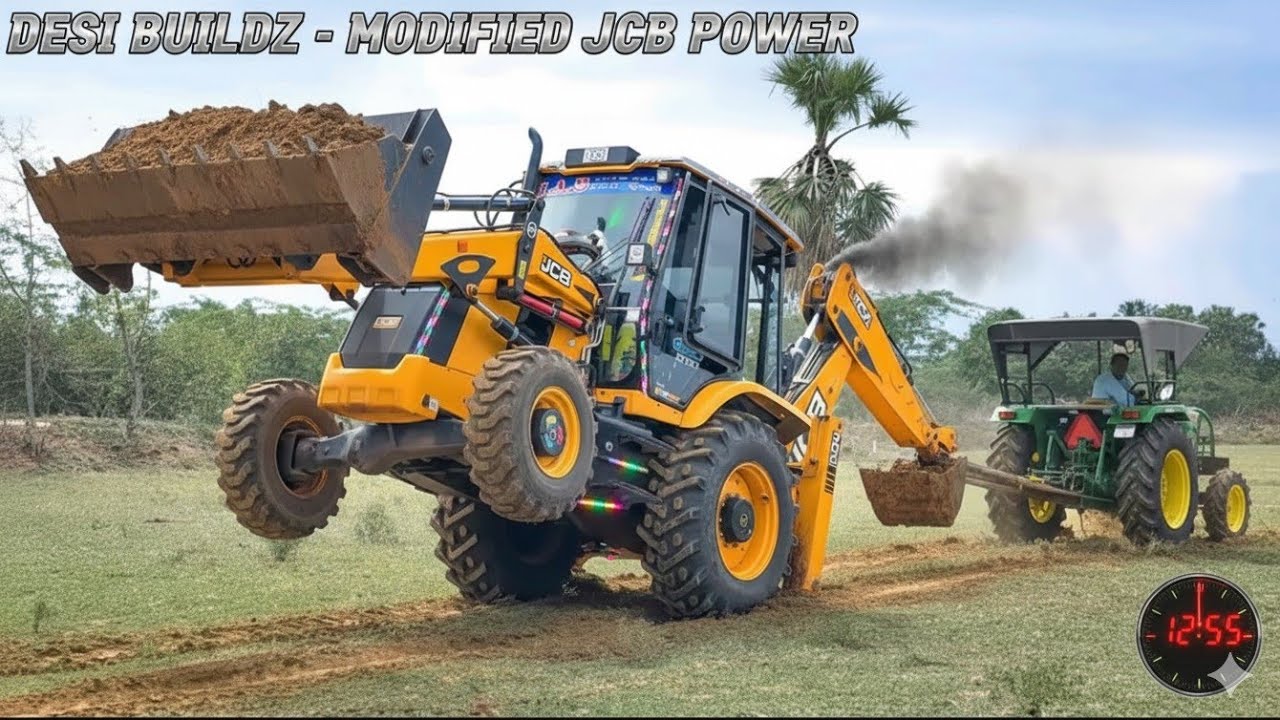 ট্রাক্টর ভার্সেস জিসিবি 😱TRUCK VS JCB 😱Who Will Win #ট্রাকড্রাইভার#ট্রাকচালক#jcbvideo#jcb#trending