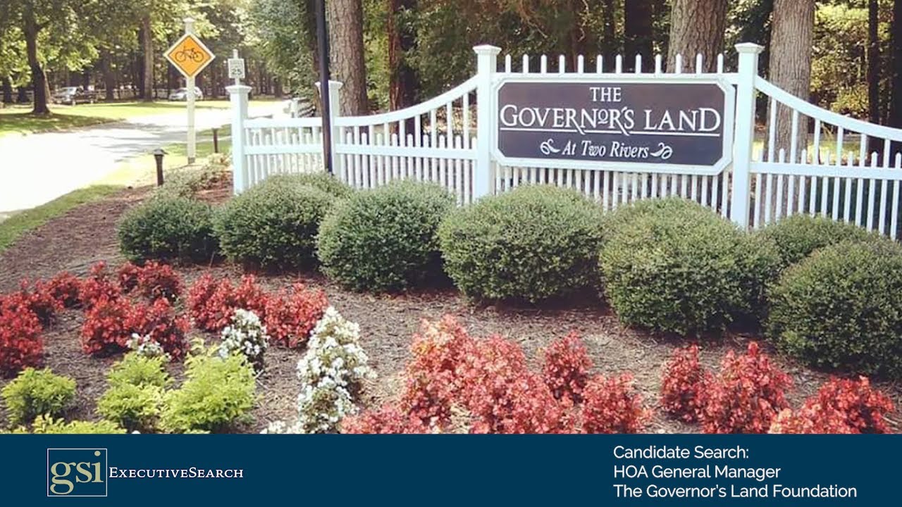 Candidate Search: HOA General Manager, The Governor&rsquo;s Land Foundation, Williamsburg, VA