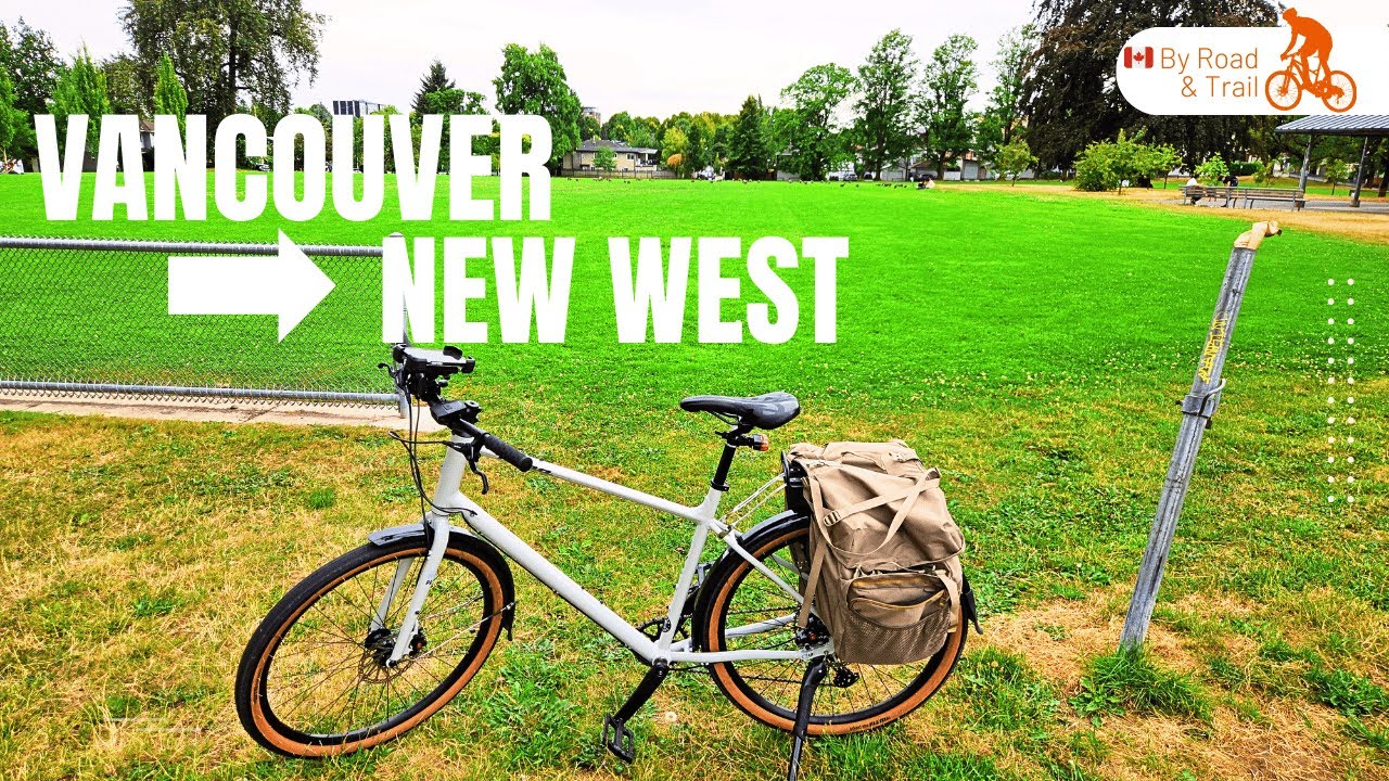 Scenic 4K Bike Ride | Vancouver to New Westminster 20 Km