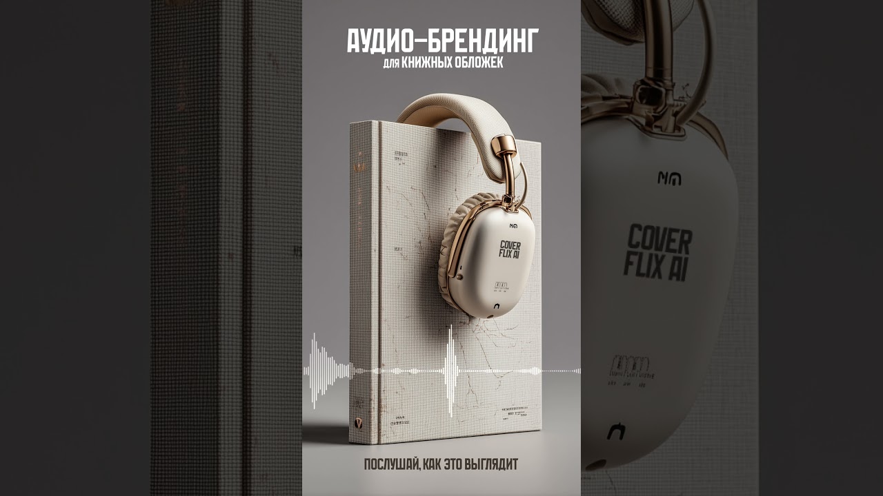 🎧 Аудио-брендинг книги: Визуализация звука (Cover Design + OST)