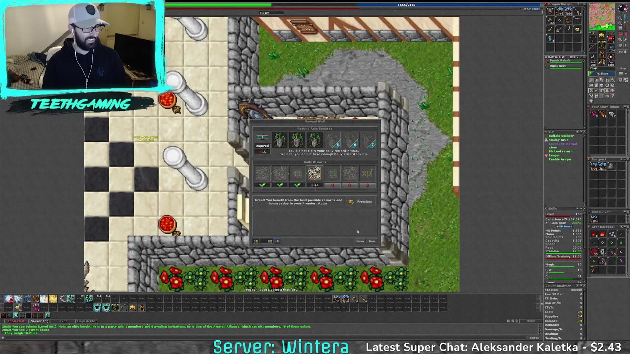 Tibia - 426 EK, Beastiary and Demon Task?