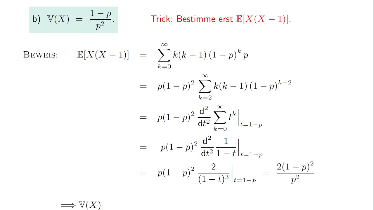 Die geometrische Verteilung