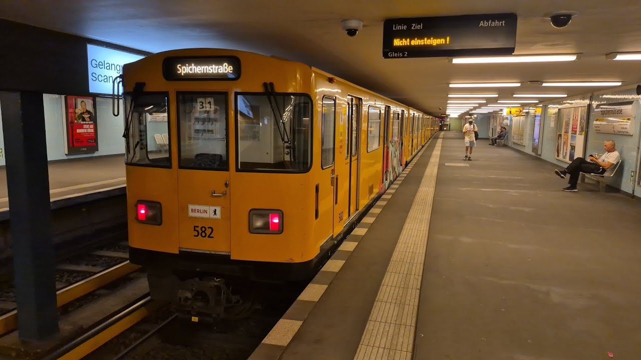 U-Bahn Berlin | Mitfahrt in der U3 von Krumme Lanke bis Spichernstraße im A3L92 582