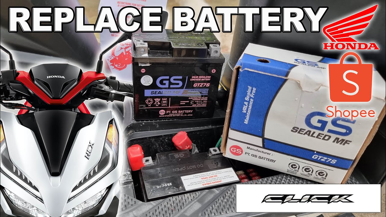 Honda Click  150 Replace Battery How To