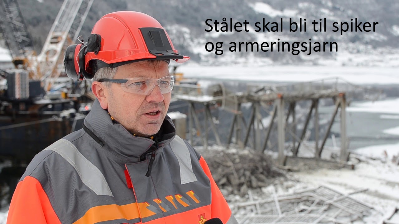 Statens vegvesen - Rv.5 Loftesnesbrui Riving gamal bru