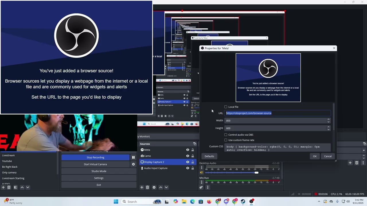 How to stream using OBS with a Quest Headset