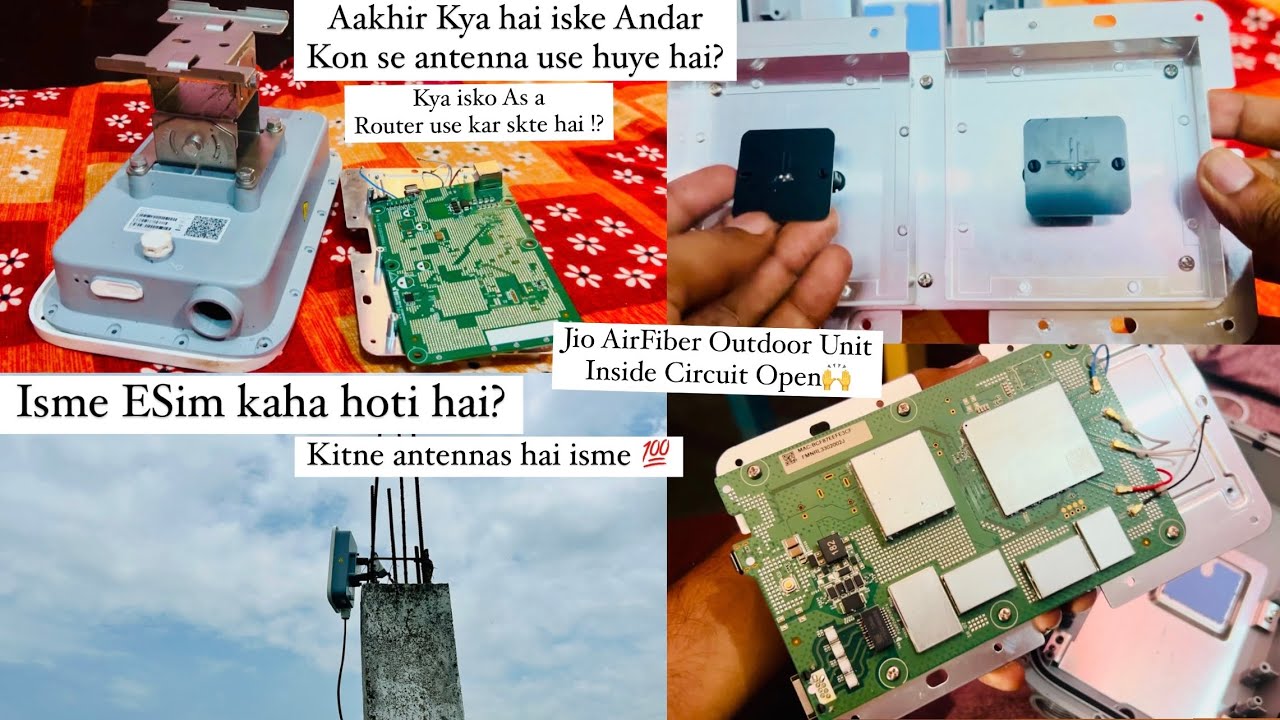 Jio Outdoor Unit Inside Circuit Opening ! What is Inside in jio AirFiber outdoor unit #jioairfiber