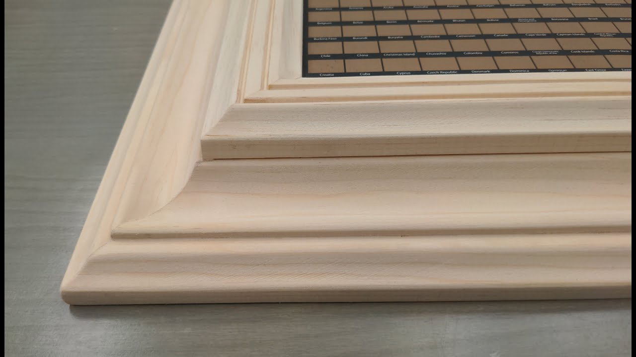 Como hacer las MOLDURAS de este MARCO en la SIERRA de MESA