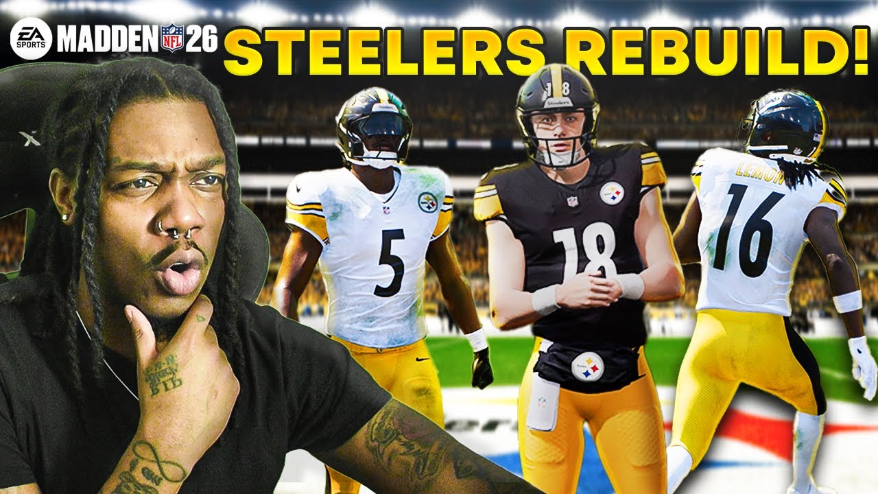 UNDEFEATED Season?! Steelers Rebuild Year 1 Complete! (Weeks 8-18) 32 User Franchise - Madden 26