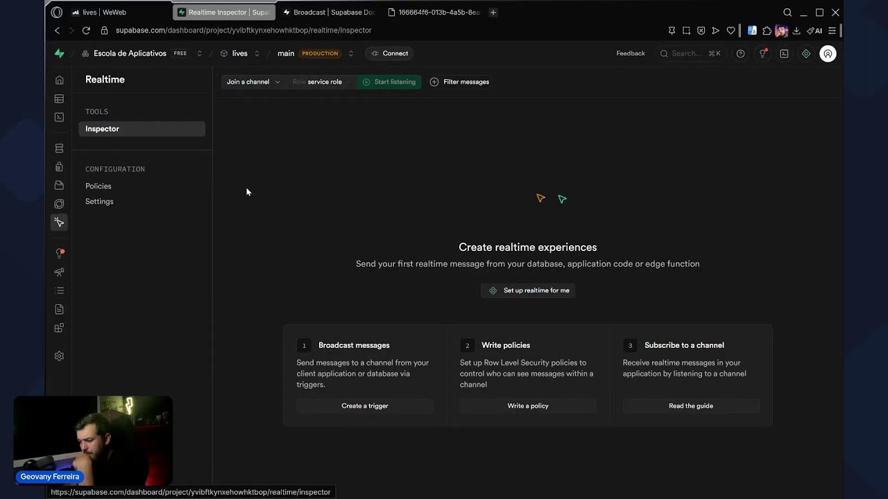 Construindo com WeWeb + Supabase