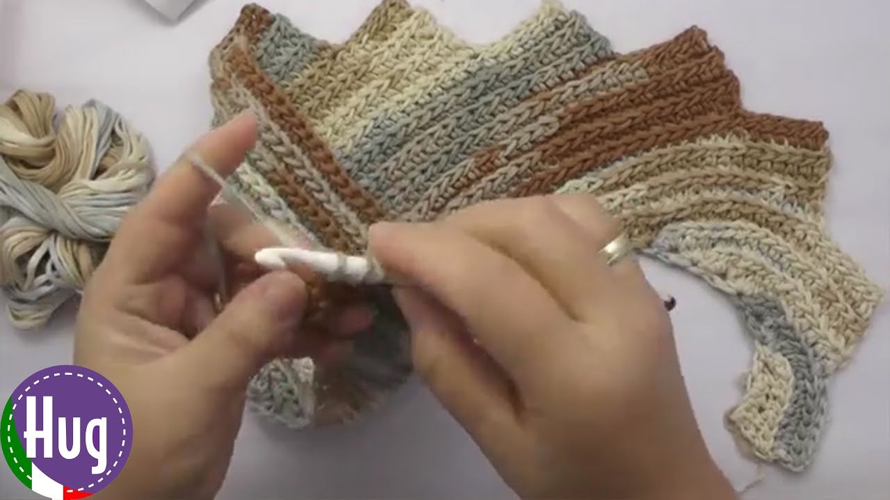 Sciarpa a Scaglie di Drago | Uncinetto Tunisino | Tutorial Facile