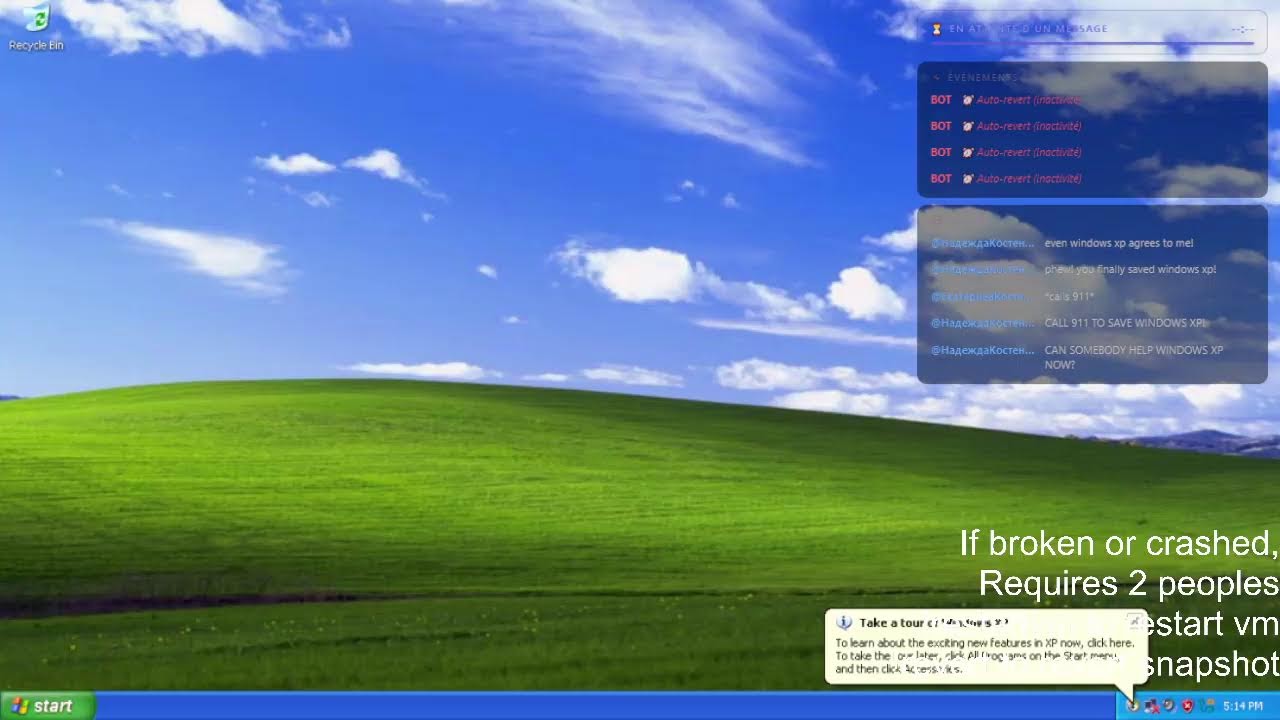 Chat uses Windows XP
