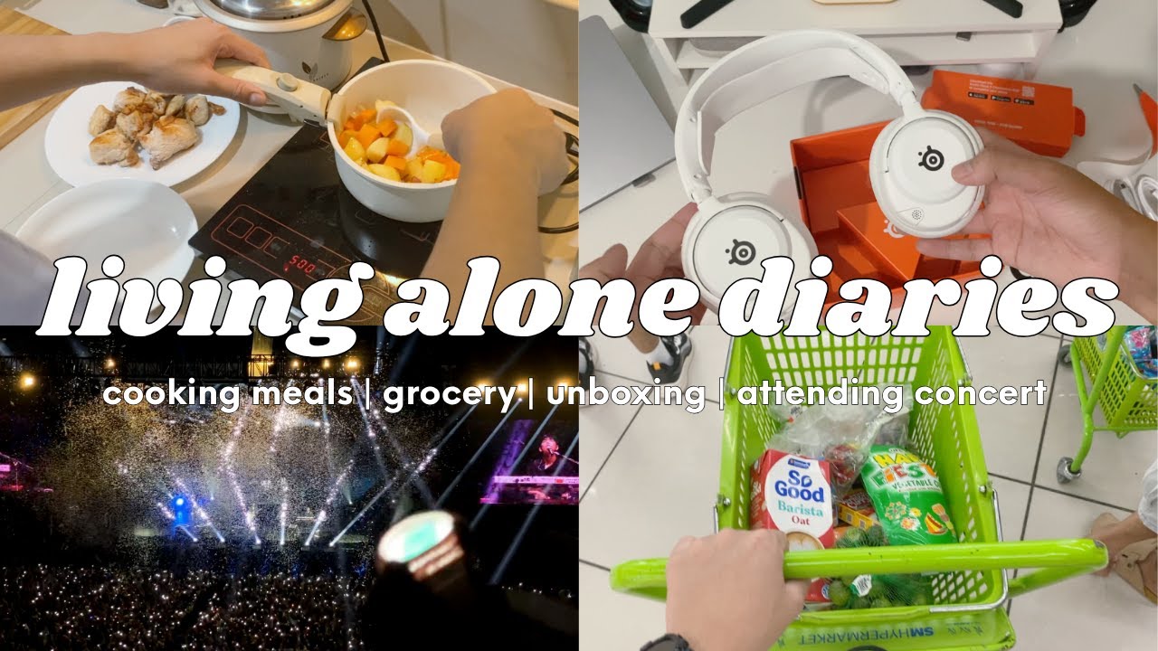 random days - cooking meals | grocery shopping | unboxing | concert | Living Alone Diaries PH