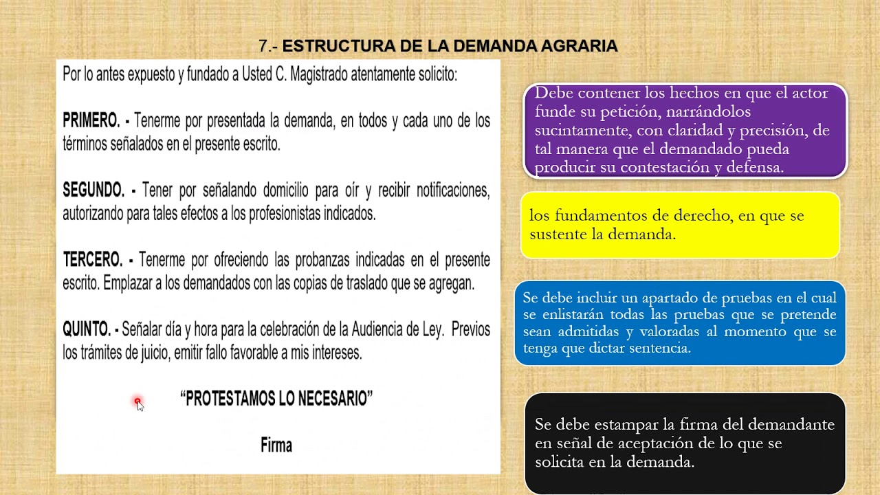 DEMANDA AGRARIA