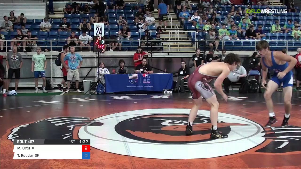 Junior FS 152 Round of 64 - Matthew Ortiz (IL) vs. Tracy Reeder (OK)