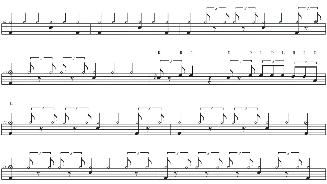 Barclay james Harvest-Poor Man's Moody Blues | Drum Score, Drum Sheet Music