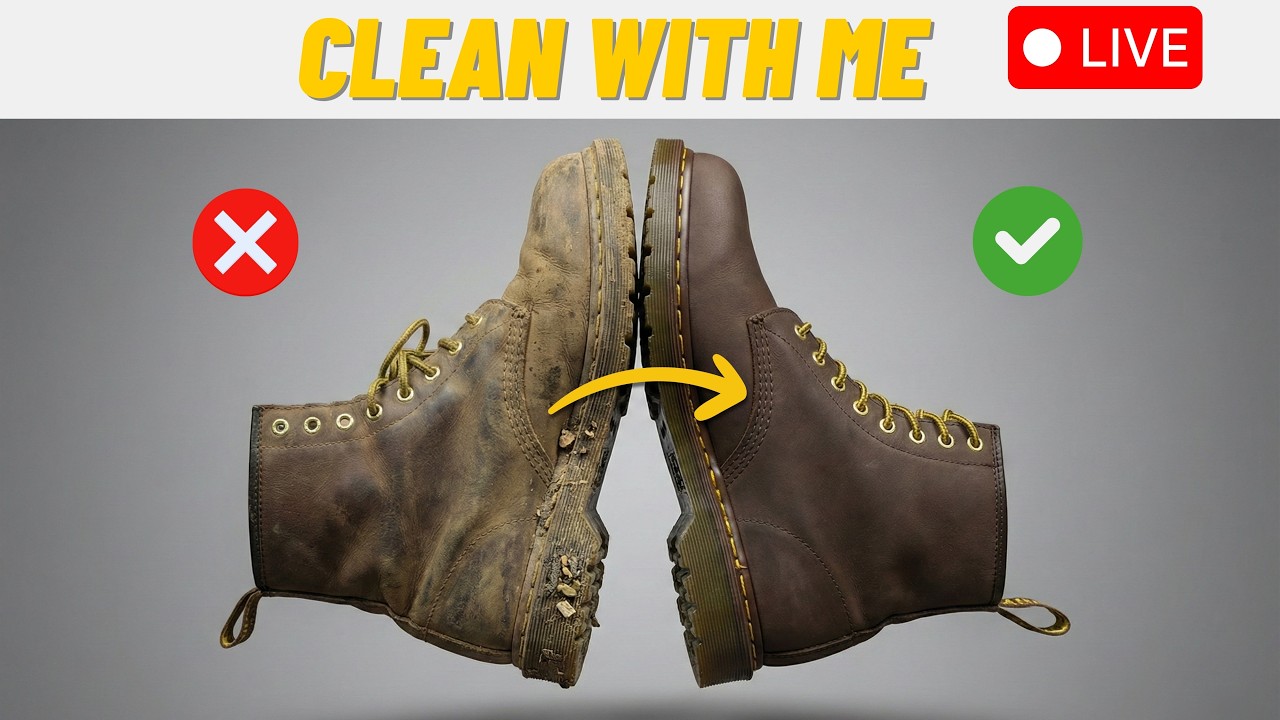 Leather Together: Clean With Me |  Leather Care & Shoe Restoration Tips LIVE