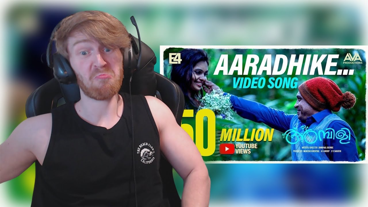 Aaradhike Video Song | Soubin Shahir | Johnpaul George • Reaction By Foreigner