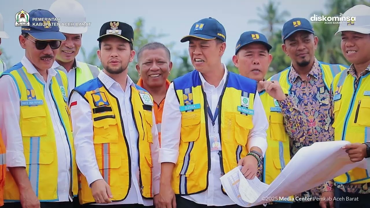 DIRJEN SDA KEMEN PU TINJAU IRIGASI LHOK GUCI DAN LOKASI  PEMBANGUNAN KOLAM RETENSI DI ACEH BARAT