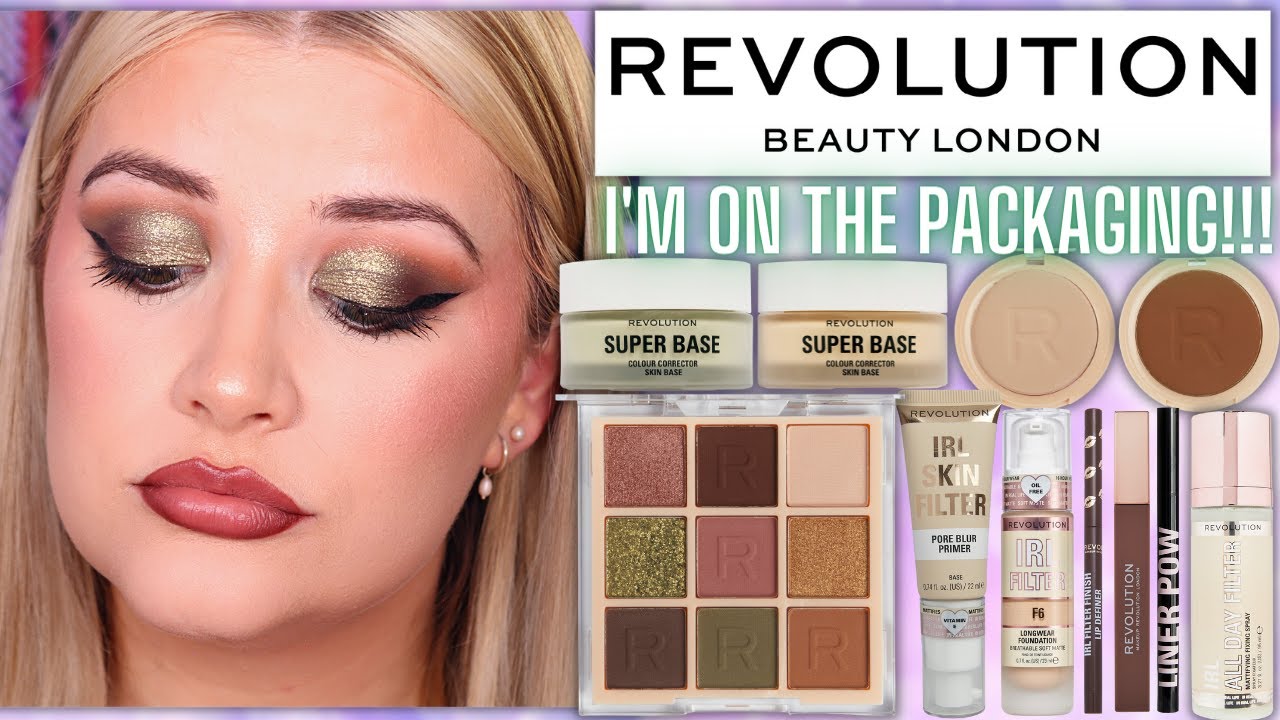 I'M ON THE PACKAGING😮!!! TESTING NEW IN MAKEUP REVOLUTION SEPTEMBER 2022 | Luce Stephenson