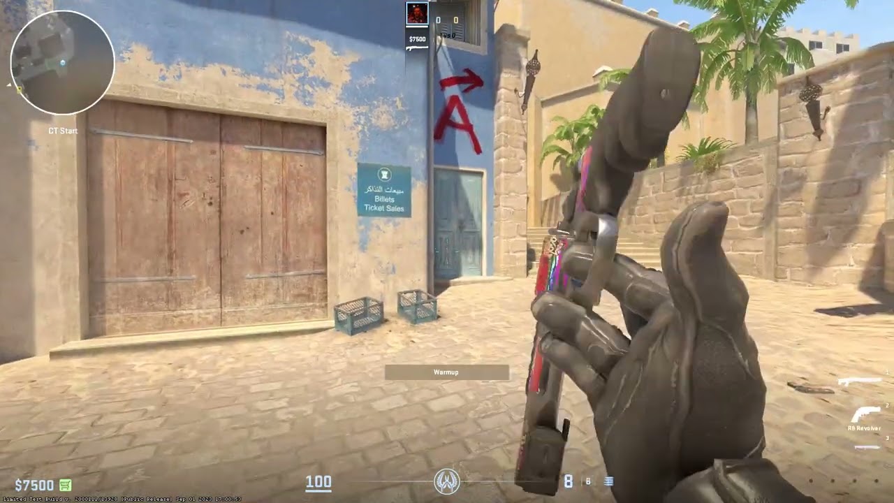 CS2 R8 Hold F + Mouse 1