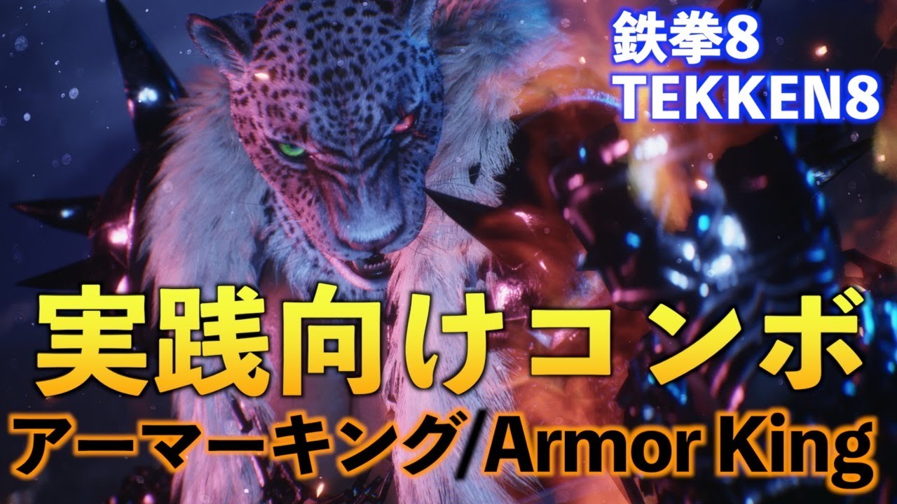 【02_実践向けコンボ】アーマーキング編 　鉄拳8  TEKKEN8  combo