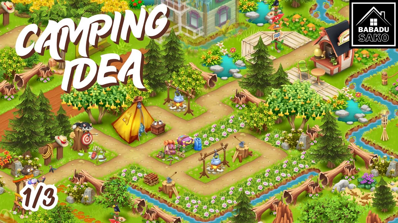 EP.279 : Camping Idea part 1/3 - HayDay FarmDesign!