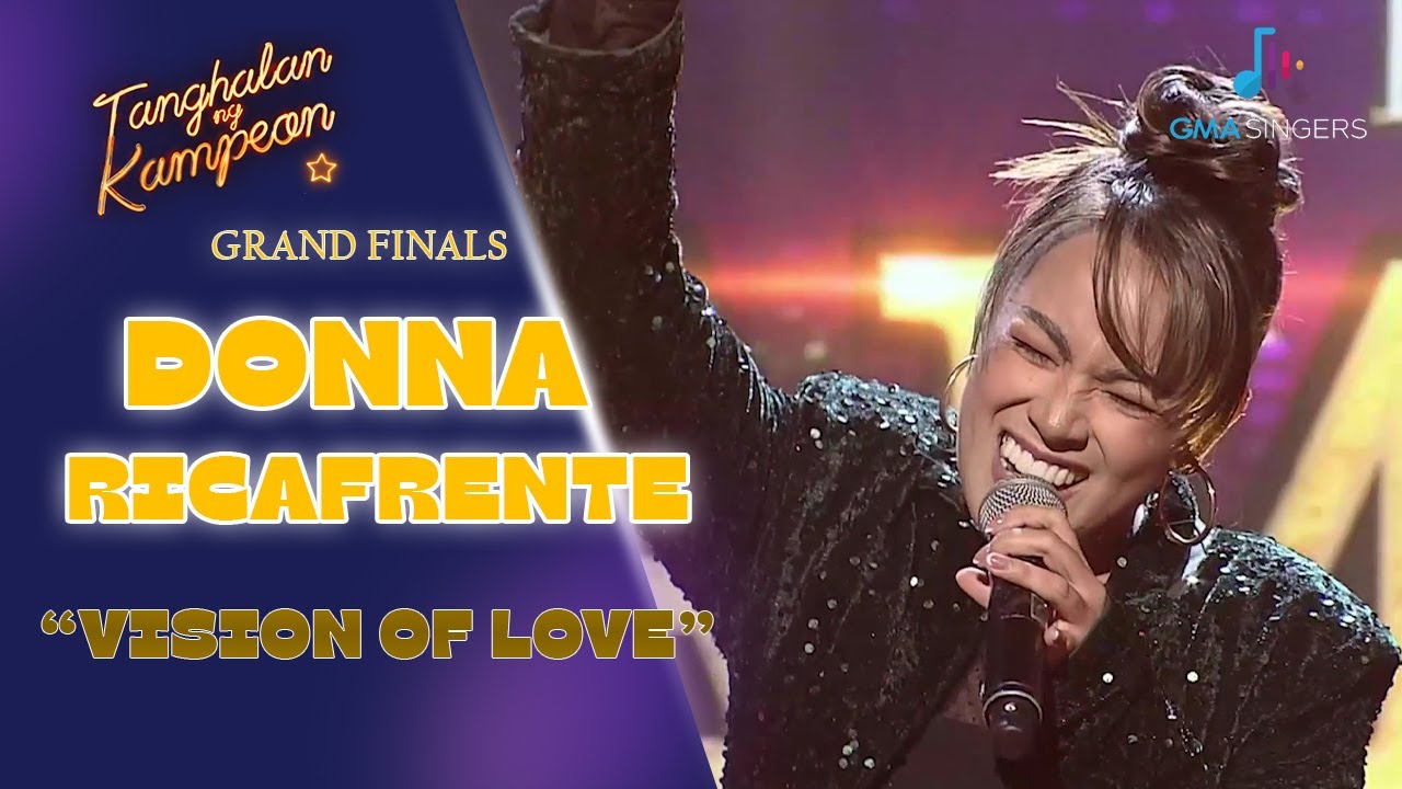 Donna Ricafrente's LOVING SERENADE of 'Vision of Love'! | Hamon Ng Kampeon
