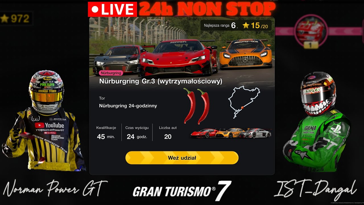 Gran Turismo 7 / 24h Nurburging / Norman & Dangal POWER PACK (cz.5 - Finał)