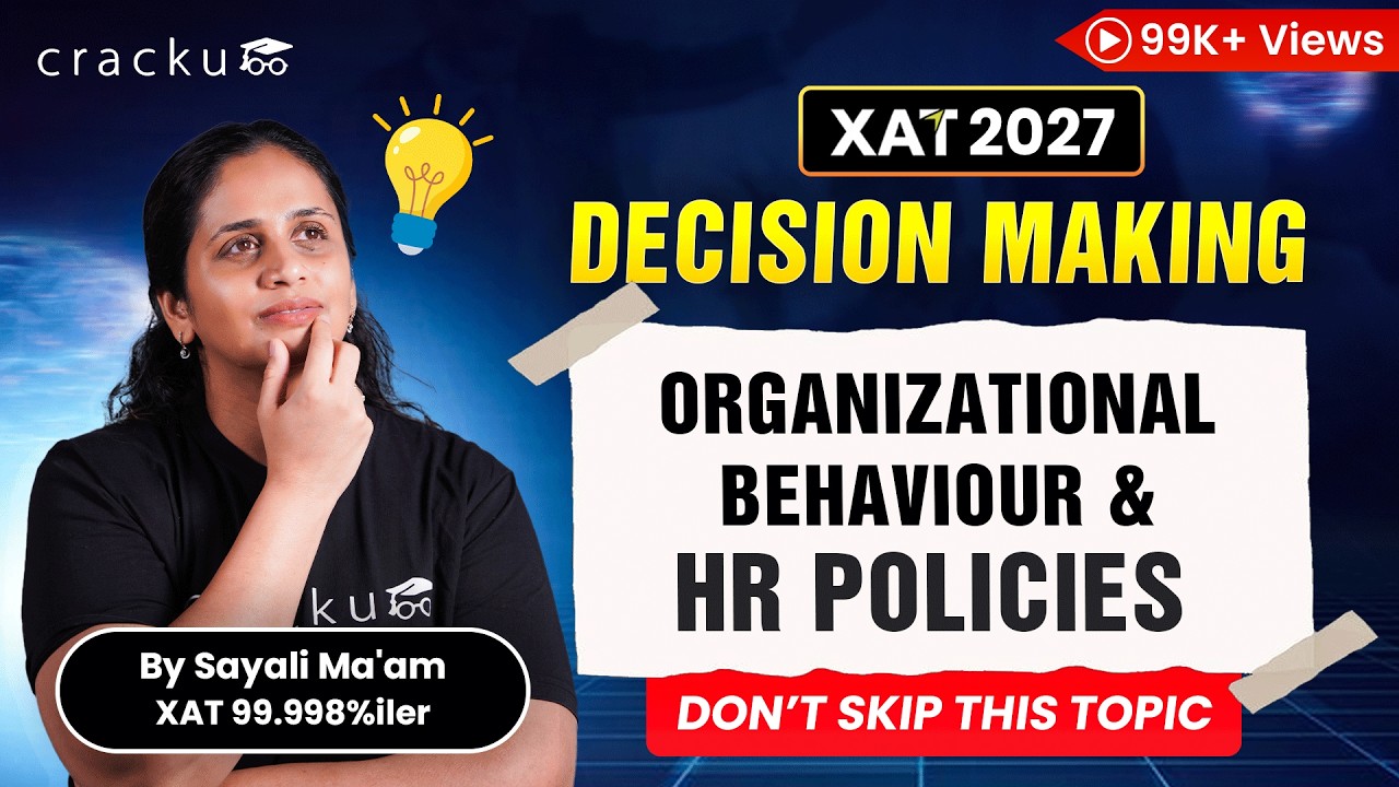 XAT Decision Making 2026 ⚠️ Don't Skip Topic 💥 Organizational Behaviour & Human Resource Policies