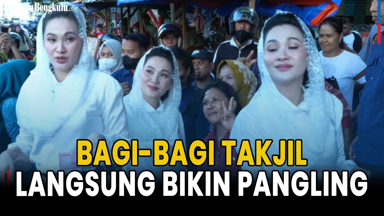 Beli dan Bagi-Bagi Takjil, Penampilan Gubernur Sherly Bikin Warga Antre Minta Foto