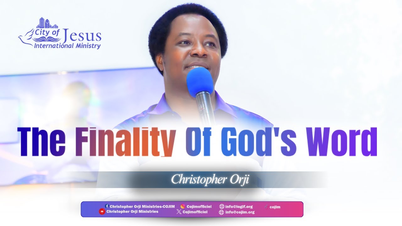 The Finality of God's Word #cojim #logif