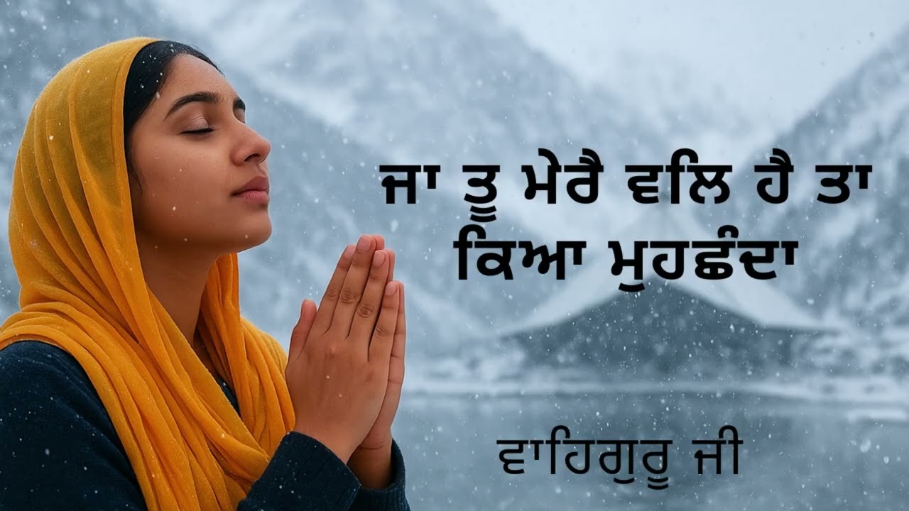 ਜਾ ਤੂ ਮੇਰੈ ਵਲਿ ਹੈ ਤਾ ਕਿਆ ਮੁਹਛੰਦਾ ||ਰੂਹਾਨੀ ਸ਼ਬਦ || ja tu mere val hai 
