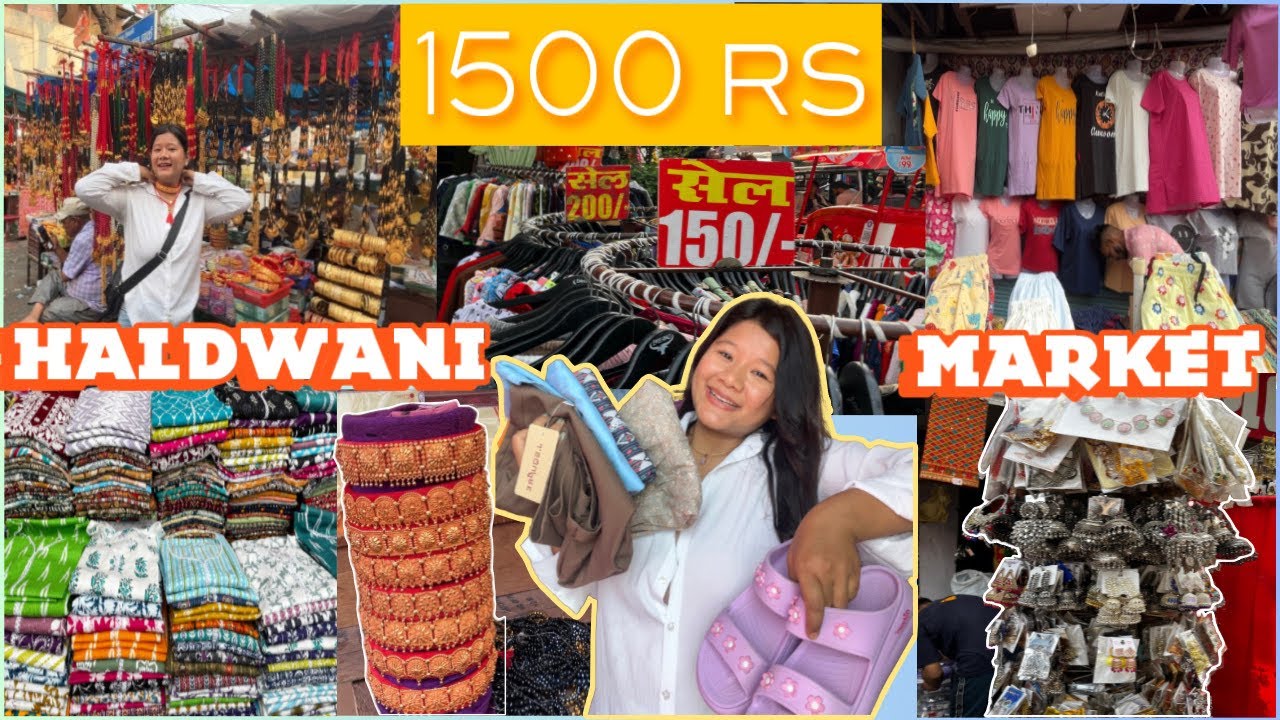 1500rs challenge Kumaun cheapest market || Haldwani market shopping challenge ||#shoppingvlog