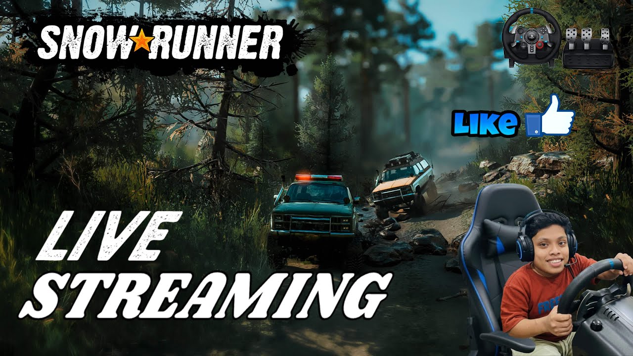 SNOW RUNNER / g29/malayalam live streaming