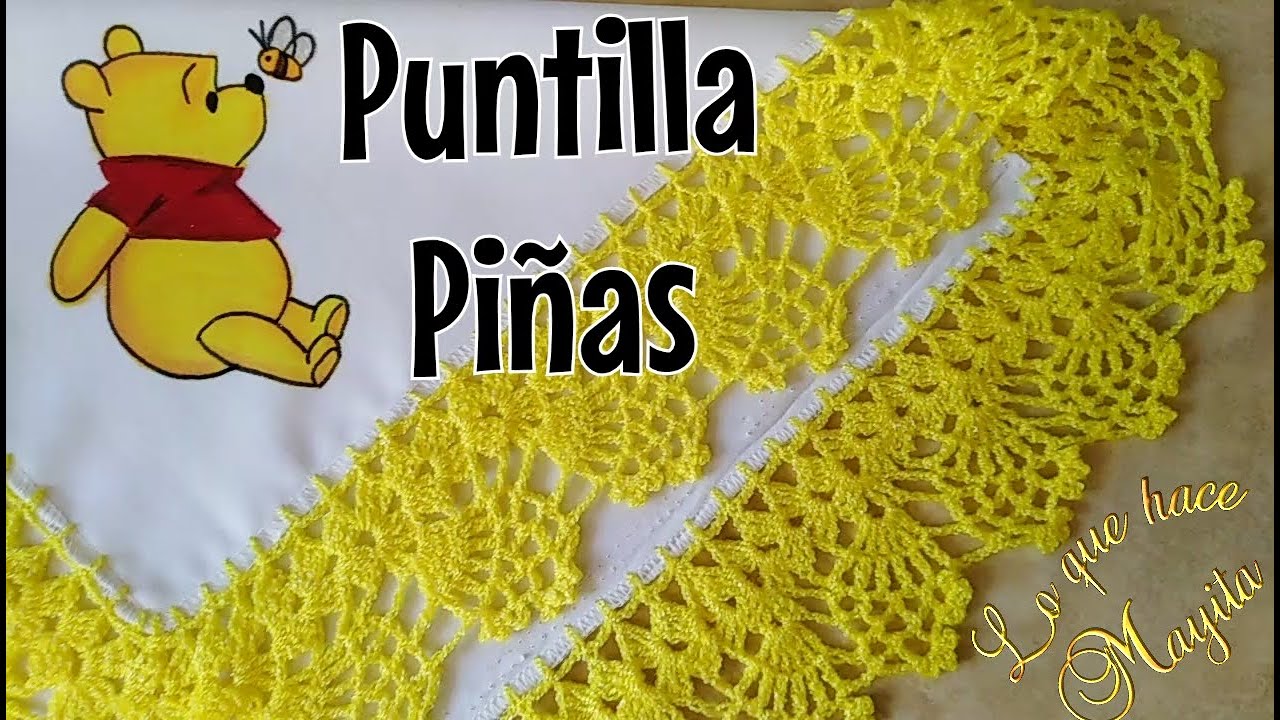 Puntilla de Piñas | Servilleta de winnie pooh