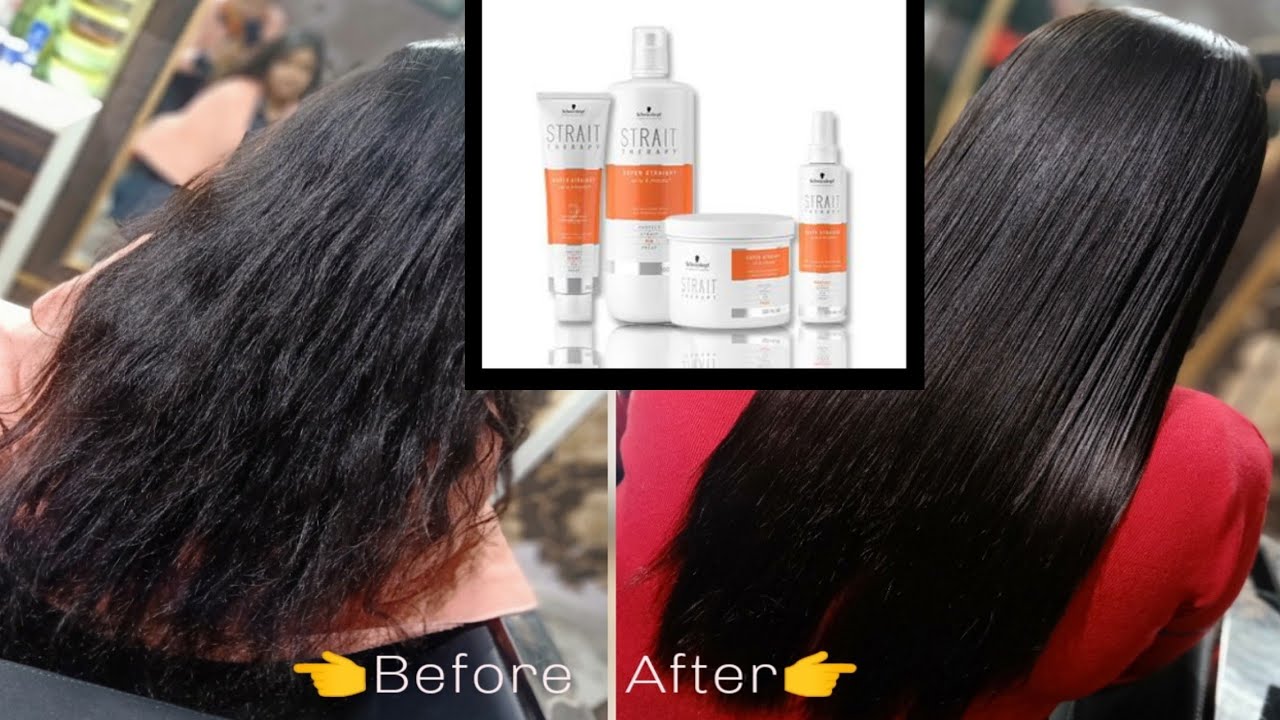 Schwarzkopf Straight Therapy||How We do permanent hair straightening
