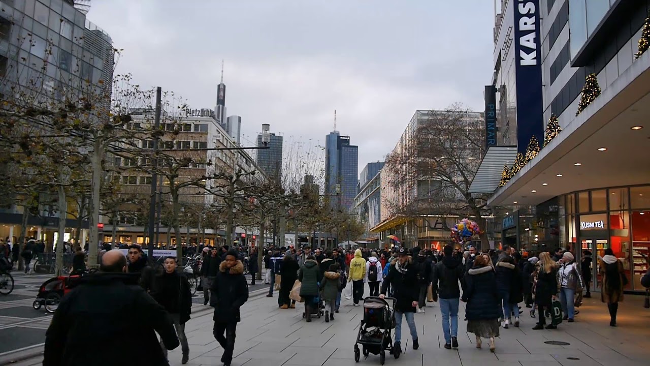 D: Frankfurt am Main. Hessen. Eindr&uuml;cke aus der Fu&szlig;g&auml;ngerzone. Dezember 2019