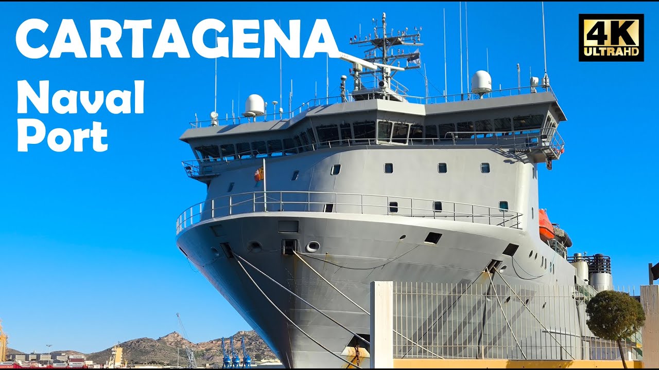 Military Ships in Cartagena Harbor 🇪🇸 | Spanish Naval Port