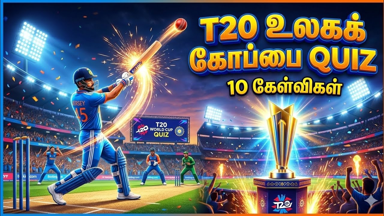 “T20 உலகக் கோப்பை பற்றி 10 சுவாரஸ்யமான கேள்விகள் | Cricket GK Quiz Tamil | GK Time Tamil”