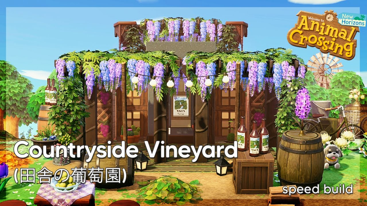 Vineyard Retreat  🍇🍷 Animal Crossing New Horizons  [あつ森] | Speed Build