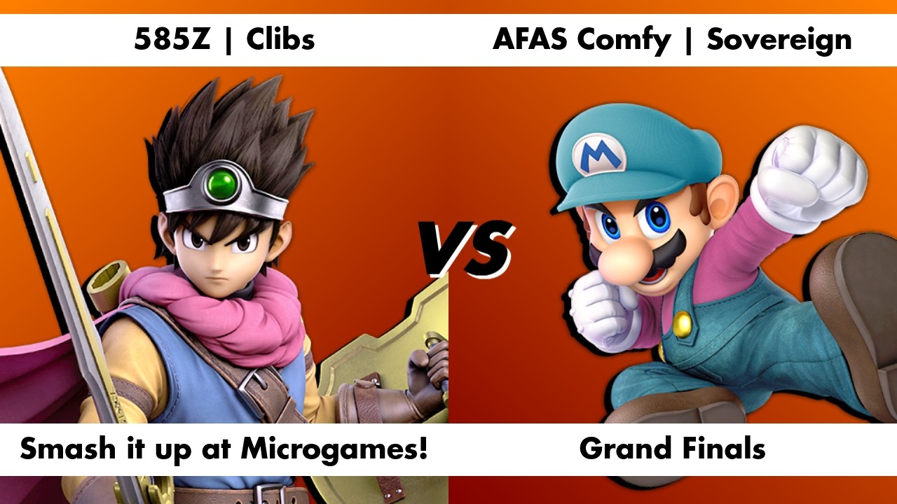 585Z | Clibs (Hero) vs AFAS Comfy | Sovereign (Mario) | Grand Finals | Smash it up at Microgame