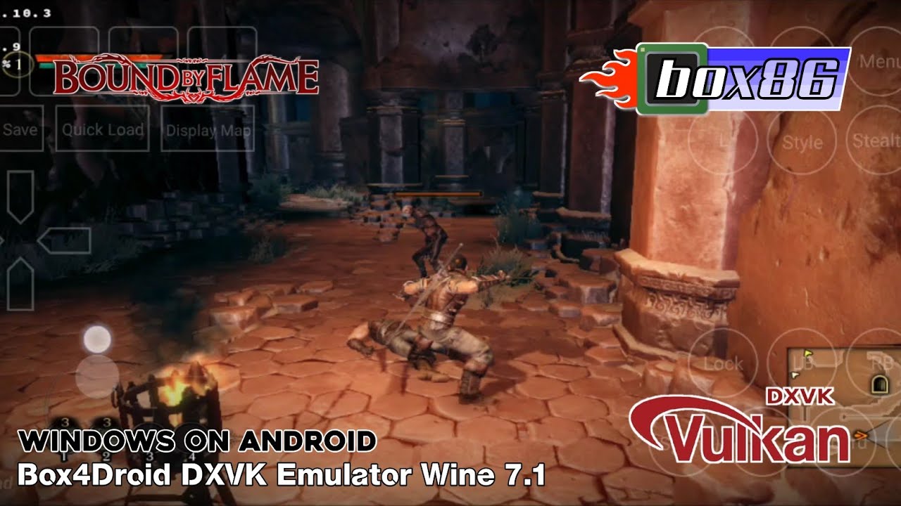 Bound By Flame (Windows) Android Gameplay | Box4Droid Emulator Wine 7.1