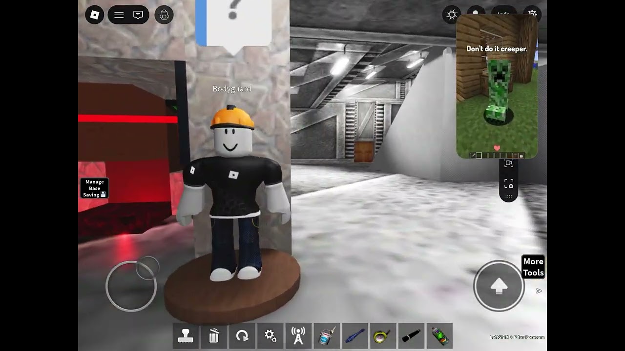 Playing this game in Roblox and watching my fav YouTuber crave