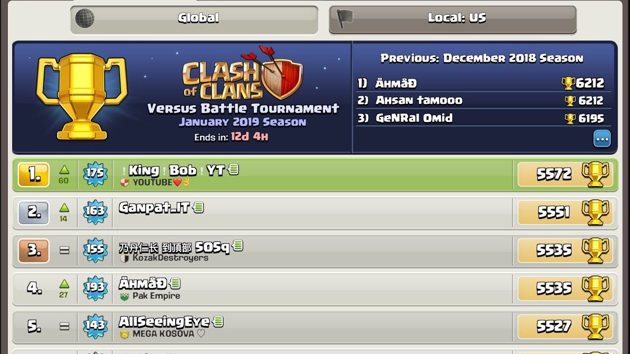 NUMBER 1 GLOBAL IN CLASH OF CLANS BUILDER BASE 2019!!!