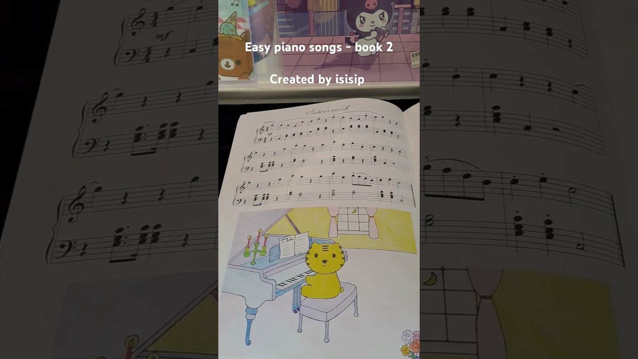 Easy piano songs book 2 Chinese edition, for Grade 2 piano students #piano #pianobook #sheetmusic